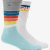 Quiksilver Swell - Chaussettes Mi-mollet [Pack De 2] Pour Homme -Pas Cher Quiksilver Magasin aqyaa03304 quiksilverp bfg0 frt1
