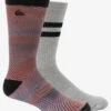 Quiksilver Warp Tech - Pack De 2 Chaussettes Pour Homme -Pas Cher Quiksilver Magasin aqyaa03371 quiksilverp brt6 frt1