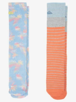 Quiksilver Ripped Up - Pack De 2 Chaussettes Pour Homme -Pas Cher Quiksilver Magasin aqyaa03372 quiksilverp bgc6 bck1