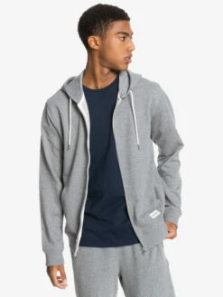 Quiksilver Essentials - Sweat à Capuche Demi-zip En Matière Biologique Pour Homme -Pas Cher Quiksilver Magasin eqyft04113 quiksilverw sjsh frt2