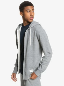 Quiksilver Essentials - Sweat à Capuche Demi-zip En Matière Biologique Pour Homme -Pas Cher Quiksilver Magasin eqyft04113 quiksilverw sjsh frt3
