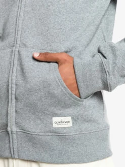 Quiksilver Essentials - Sweat à Capuche Demi-zip En Matière Biologique Pour Homme -Pas Cher Quiksilver Magasin eqyft04113 quiksilverw sjsh frt4