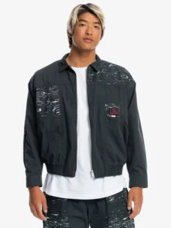 Quiksilver X Stranger Things Upside Down 2022 - Veste Vintage Pour Homme