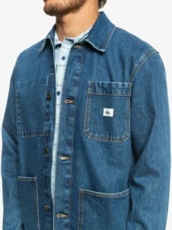 Quiksilver Legendary Worker - Veste En Denim Pour Homme -Pas Cher Quiksilver Magasin eqyjk03952 quiksilverw bygw frt3