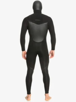 Quiksilver 4/3mm Marathon Sessions - Combinaison De Surf à Capuche Avec Zip Poitrine Pour Homme -Pas Cher Quiksilver Magasin eqyw203028 quiksilverw kvd0 bck1
