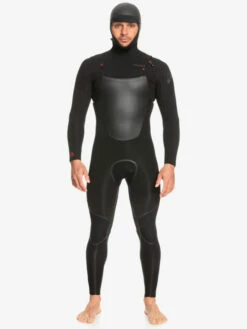 Quiksilver 4/3mm Marathon Sessions - Combinaison De Surf à Capuche Avec Zip Poitrine Pour Homme