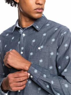 Quiksilver Palms Emea 2022 - Chemise Manches Longues Pour Homme -Pas Cher Quiksilver Magasin eqywt04422 quiksilverw byj6 frt3
