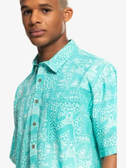 Quiksilver X Stranger Things Tribal Shirt 2022 - Chemise à Manches Courtes Pour Homme -Pas Cher Quiksilver Magasin eqywt04451 quiksilverw bfk6 frt3