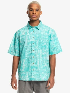 Quiksilver X Stranger Things Tribal Shirt 2022 - Chemise à Manches Courtes Pour Homme -Pas Cher Quiksilver Magasin eqywt04451 quiksilverw bfk6 frt5