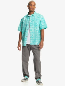 Quiksilver X Stranger Things Tribal Shirt 2022 - Chemise à Manches Courtes Pour Homme -Pas Cher Quiksilver Magasin eqywt04451 quiksilverw bfk6 frt9