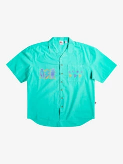 Quiksilver X Stranger Things The Mike 2022 - Chemise à Manches Courtes Pour Homme -Pas Cher Quiksilver Magasin eqywt04452 quiksilverf gmj0 frt1