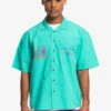 Quiksilver X Stranger Things The Mike 2022 - Chemise à Manches Courtes Pour Homme -Pas Cher Quiksilver Magasin eqywt04452 quiksilverw gmj0 frt1