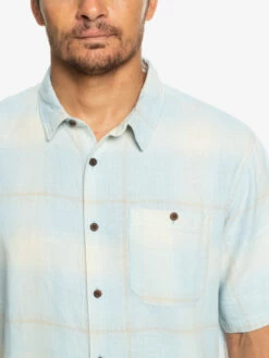 Quiksilver Shadow Light Check - Chemise Manches Courtes Pour Homme -Pas Cher Quiksilver Magasin eqywt04467 quiksilverw bfy1 frt4