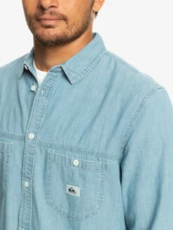 Quiksilver Authentic Paradise - Chemise Manches Longues En Denim Pour Homme -Pas Cher Quiksilver Magasin eqywt04471 quiksilverw bfmw frt4