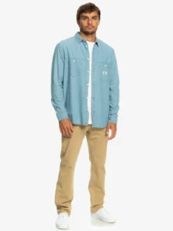 Quiksilver Authentic Paradise - Chemise Manches Longues En Denim Pour Homme -Pas Cher Quiksilver Magasin eqywt04471 quiksilverw bfmw frt9