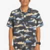 Quiksilver Slow Dazed - Chemise Manches Courtes Pour Homme -Pas Cher Quiksilver Magasin eqywt04491 quiksilverw kta6 frt1
