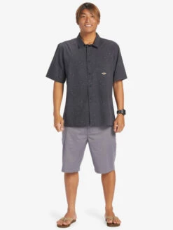 Quiksilver The Saturn - Chemise Manches Courtes Pour Homme -Pas Cher Quiksilver Magasin eqywt04495 quiksilverw kta6 frt9