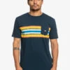 Quiksilver Surfadelica Stripe - T-shirt Avec Poche Pour Homme -Pas Cher Quiksilver Magasin eqyzt07245 quiksilverw byj0 frt1