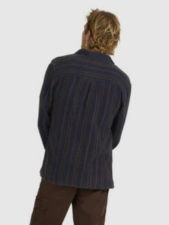 Quiksilver Strut Lines - Chemise Manches Longues Pour Homme -Pas Cher Quiksilver Magasin uqywt03075 quiksilverw bsl3 bck1