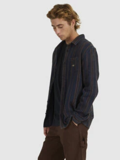 Quiksilver Strut Lines - Chemise Manches Longues Pour Homme -Pas Cher Quiksilver Magasin uqywt03075 quiksilverw bsl3 sd1